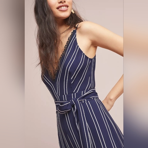 ML Monique Lhuillier Corentin Jumpsuit, Size 14, NWT - Picture 4 of 14